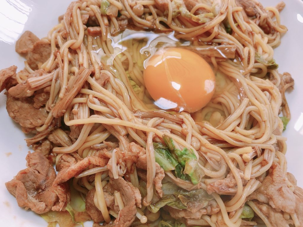 ライザップ6日目の食事。紀文の糖質０麺で焼きそば作ってみた