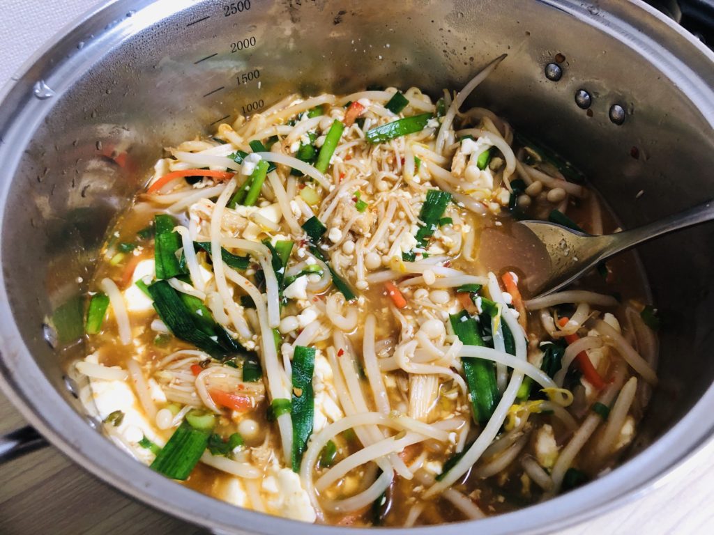 ライザップ３０日目の食事。火鍋で汗だく代謝アップ