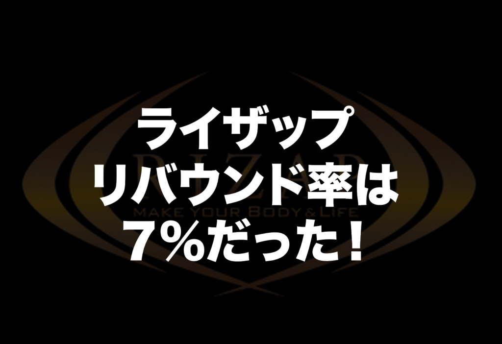 ライザップリバウンド